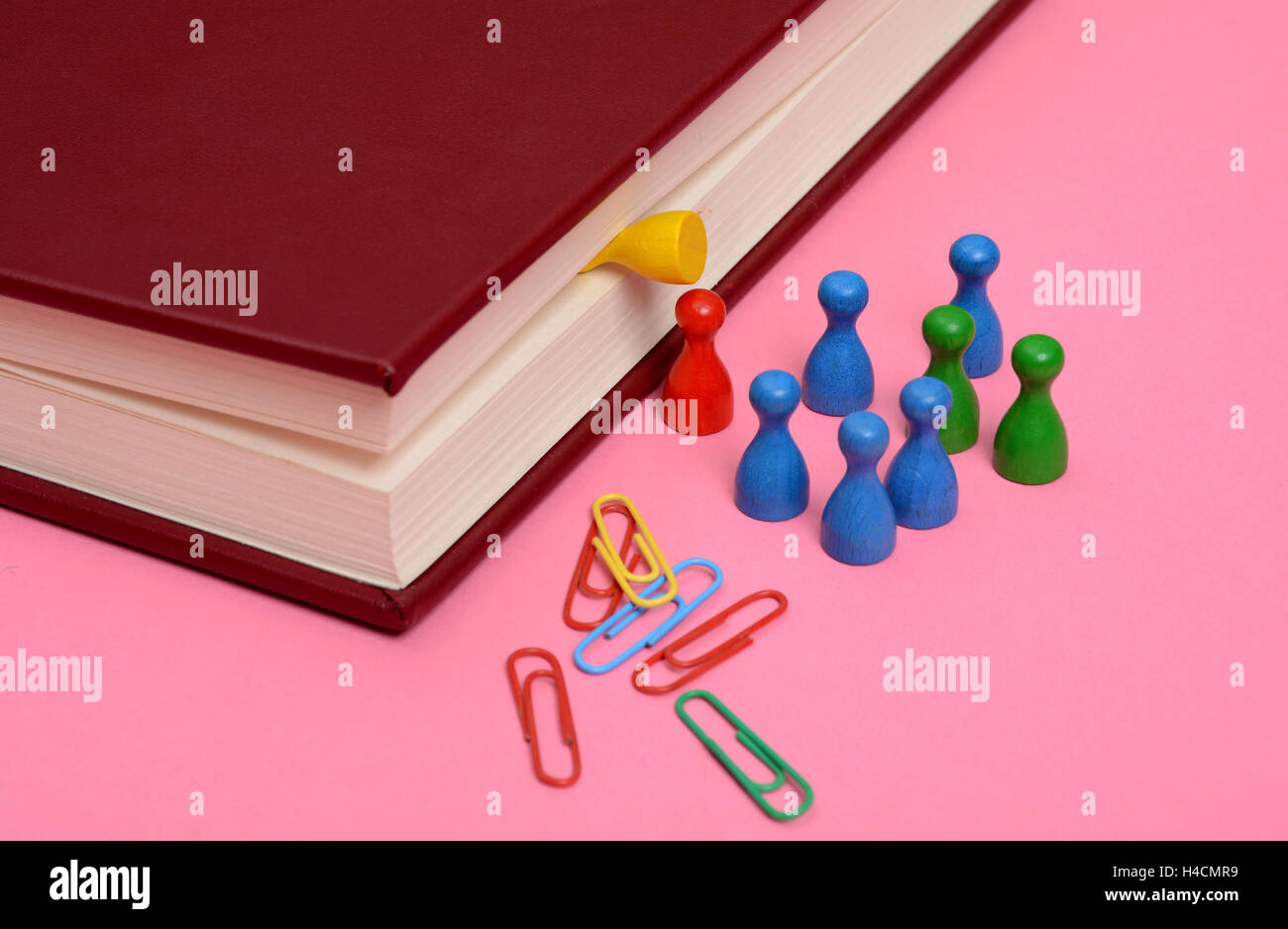 Knowledge Gain from Book Concept with Dice going into Stock Photo Alamy