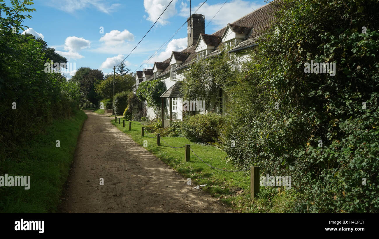 Cottages at Upper Bockhampton, Dorchester, Dorset -1 Stock Photo