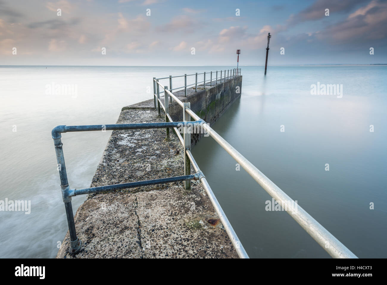 Royal Harbour railings, Ramsgate, Kent Stock Photo - Alamy