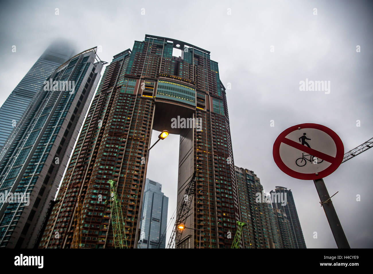Asia, China, Hong Kong, Elements, road sign Stock Photo