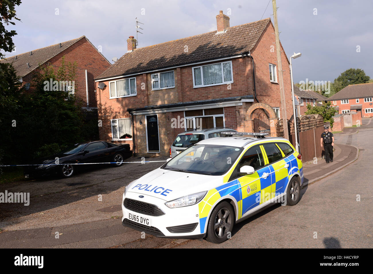 Police outside a house in harwich road hi-res stock photography and ...