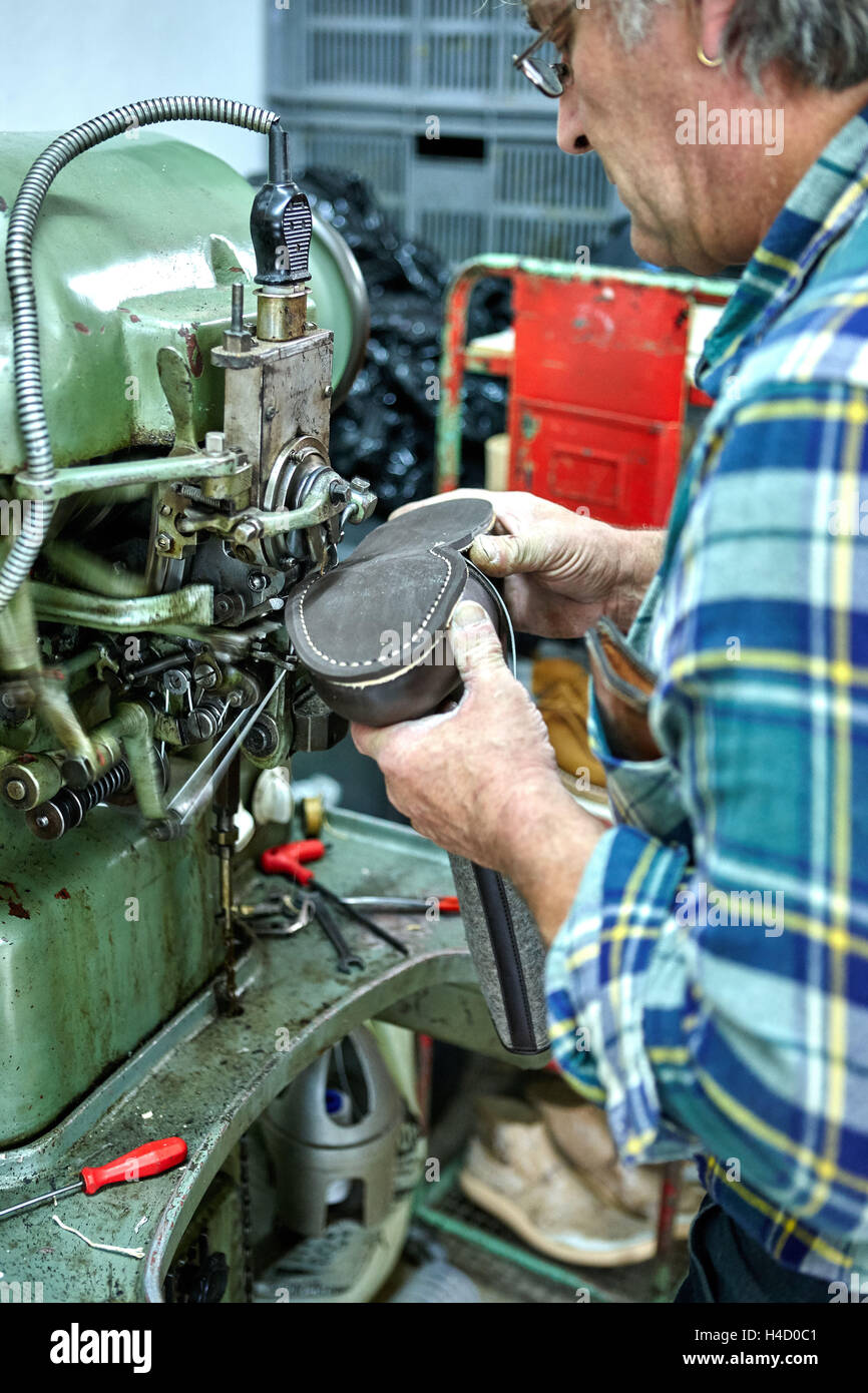 Shoemaker, workshop, work Stock Photo