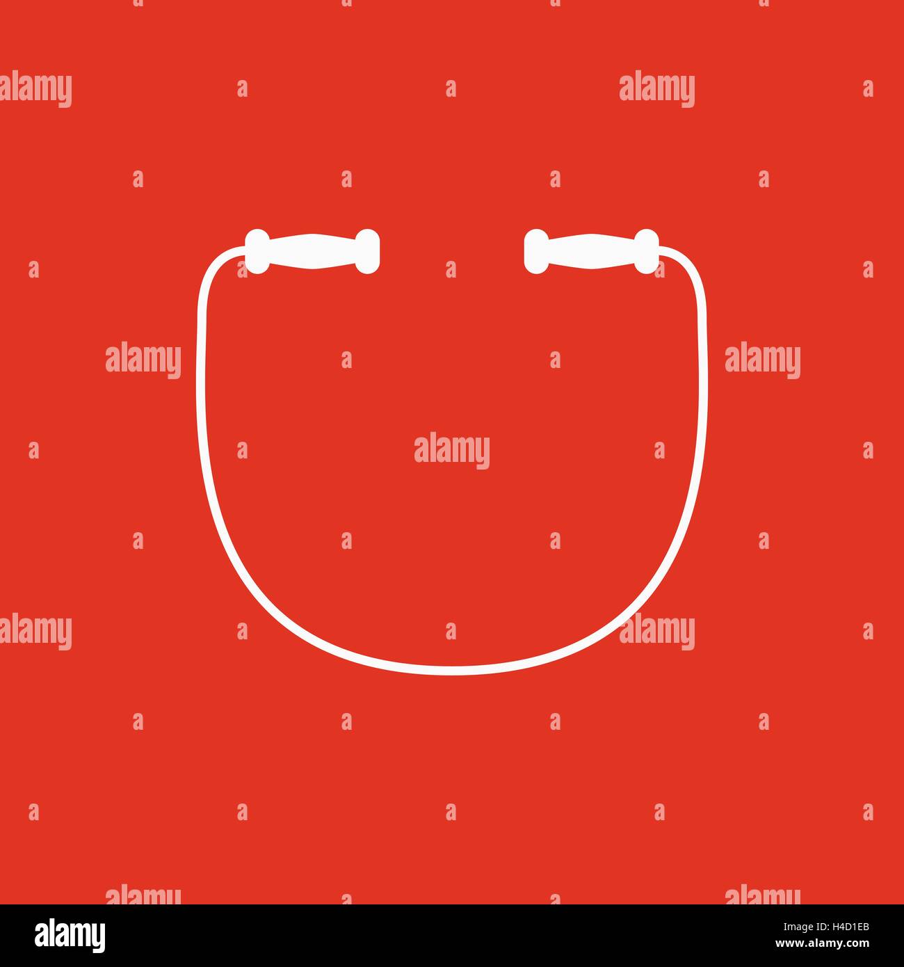 The skipping rope icon. Jumping-rope symbol. Flat Stock Vector Image ...