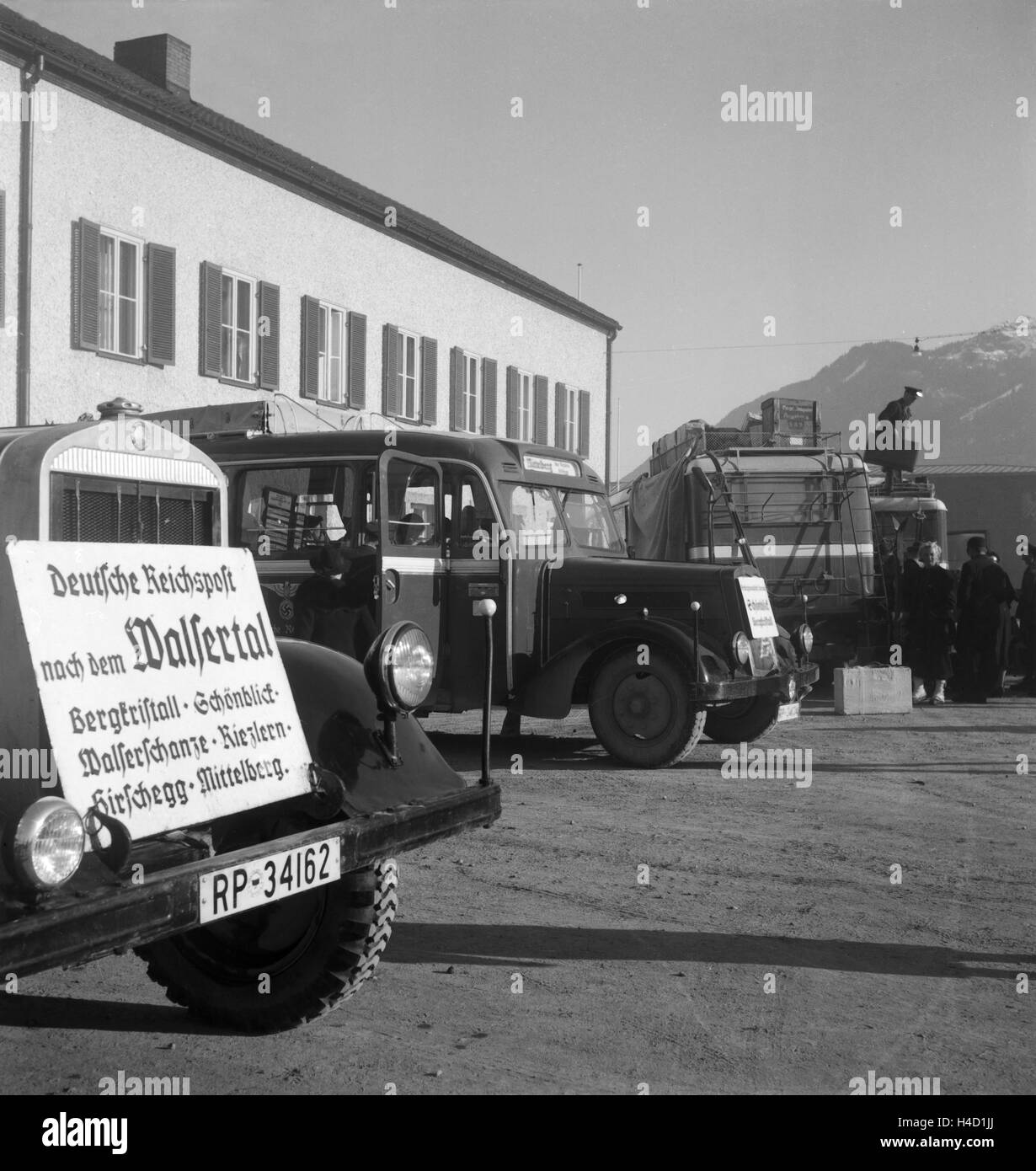 Ein Ausflug nach Allgäu-Immenstadt, Deutsches Reich 1930er Jahre. A trip to Allgäu-Immenstadt, Germany 1930s. Stock Photo