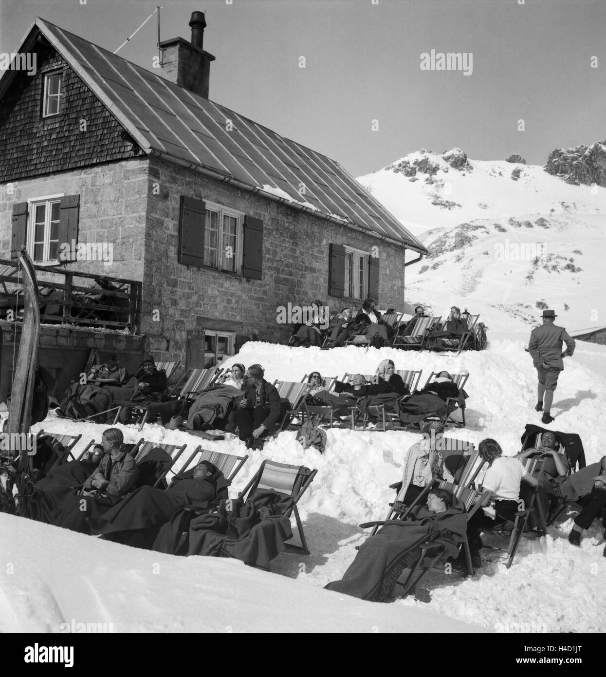 Ein Ausflug nach Allgäu-Immenstadt, Deutsches Reich 1930er Jahre. A trip to Allgäu-Immenstadt, Germany 1930s. Stock Photo