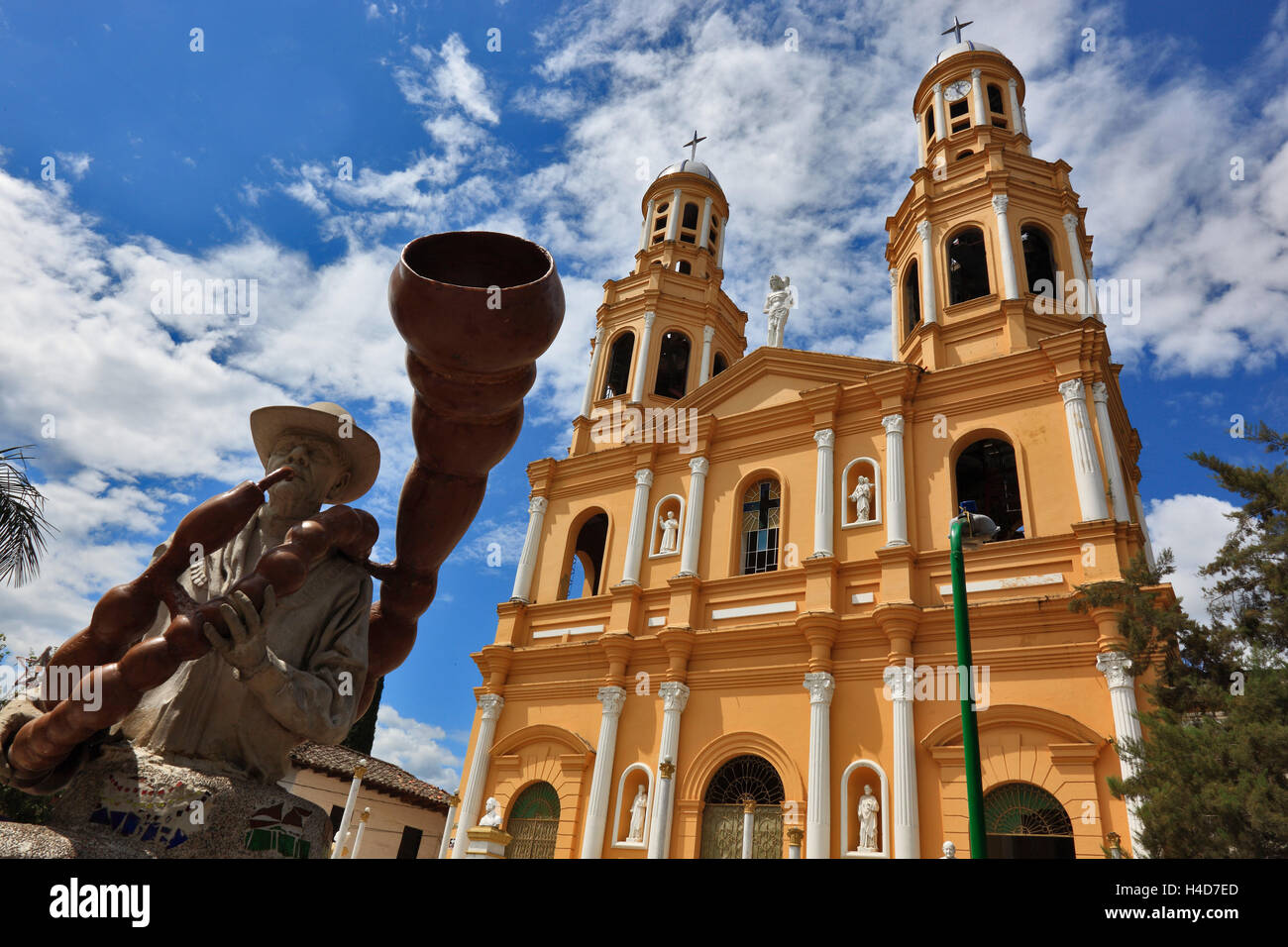 Republic Colombia, La Plata, department Huila, church, Iglesia San ...