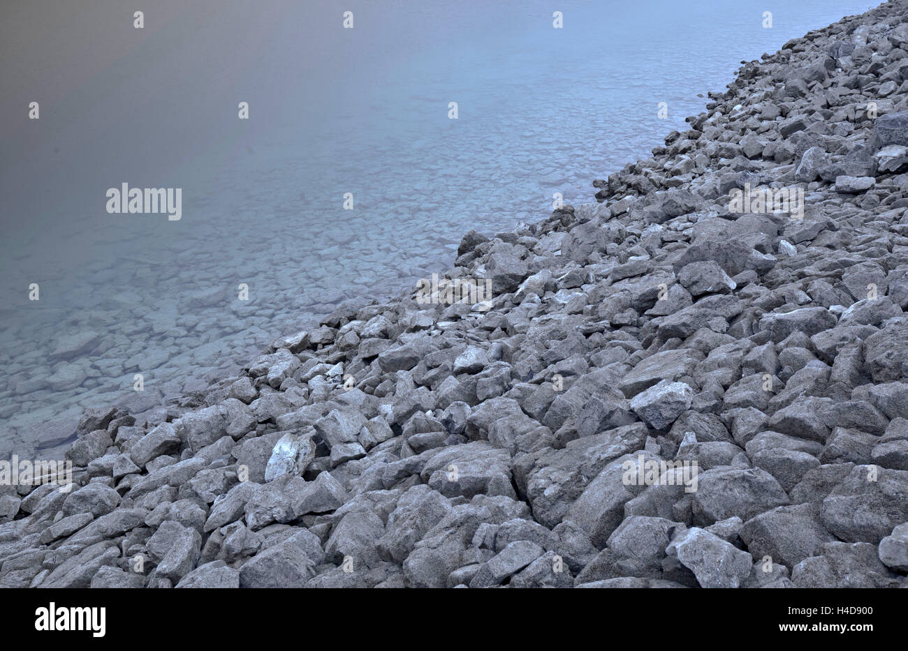 stony shore Stock Photo