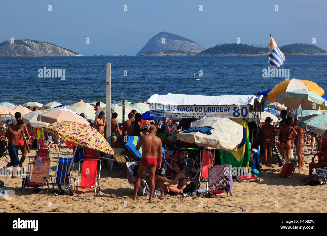 Copacobana beach in Rio de Janeiro, Brazil Stock Photo