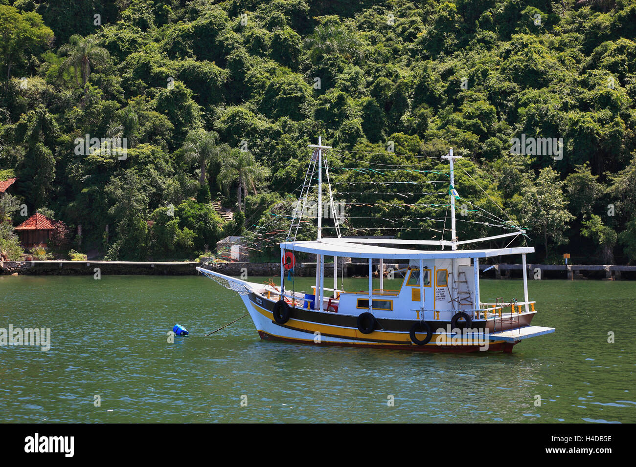 Coastal scenery in the Lagoa Verde, Costa Verde, federal state Rio de Janeiro, Brazil Stock Photo