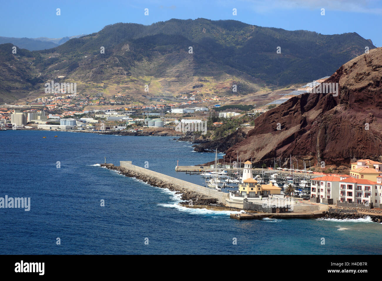 Madeira, in Cap Ponta de Sao Lourenco, scenery at the eastern end the island, bay Baia de Abra Stock Photo