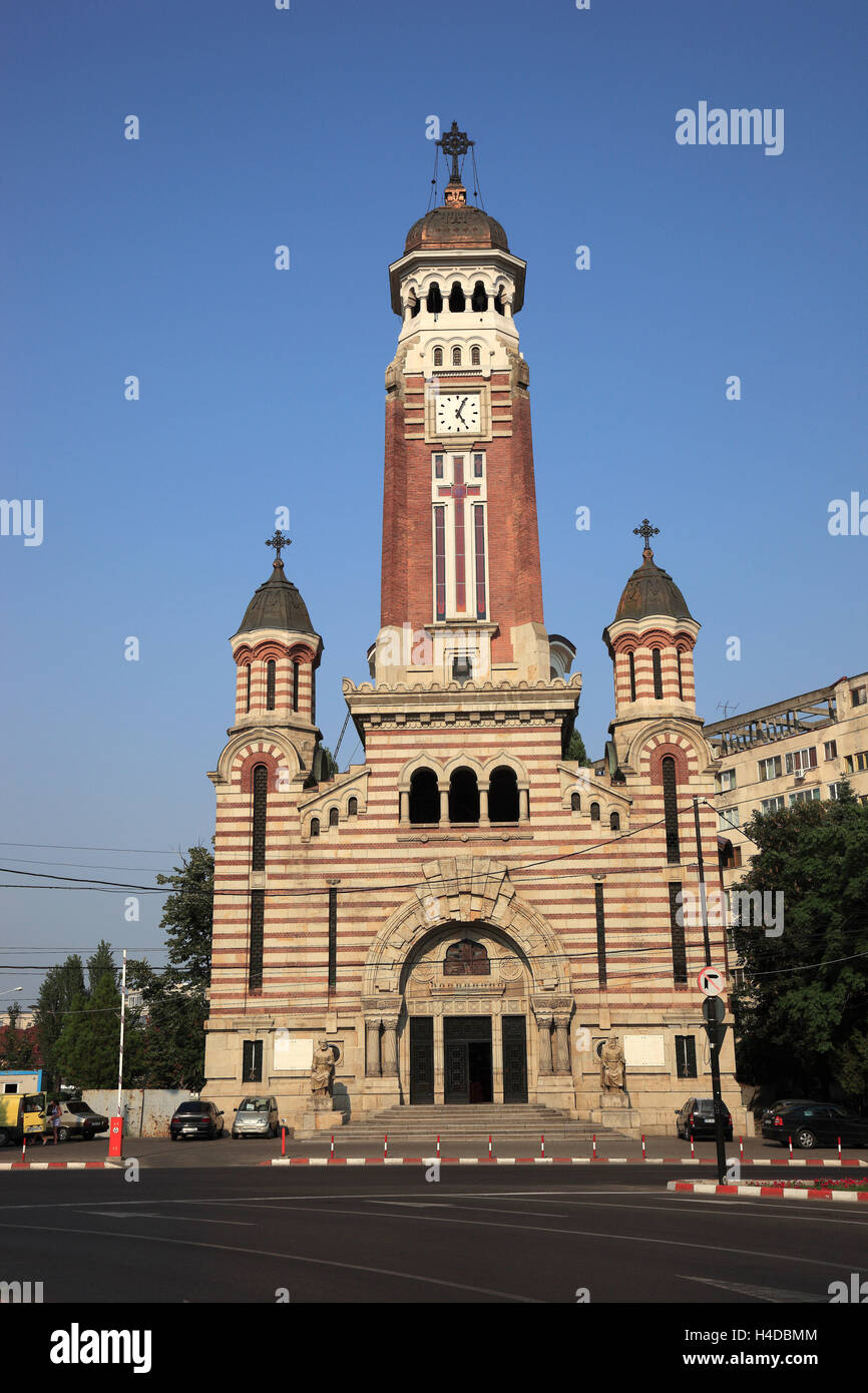 Orthodox cathedral, St. Joan Botezatorul, Ploiesti, town in the big Walachei, Romania Stock Photo