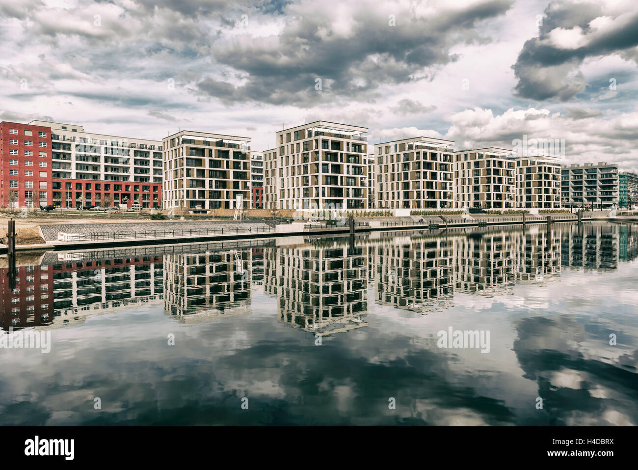 Offenbach, Hessia, Germany, Apartment houses in the new building area