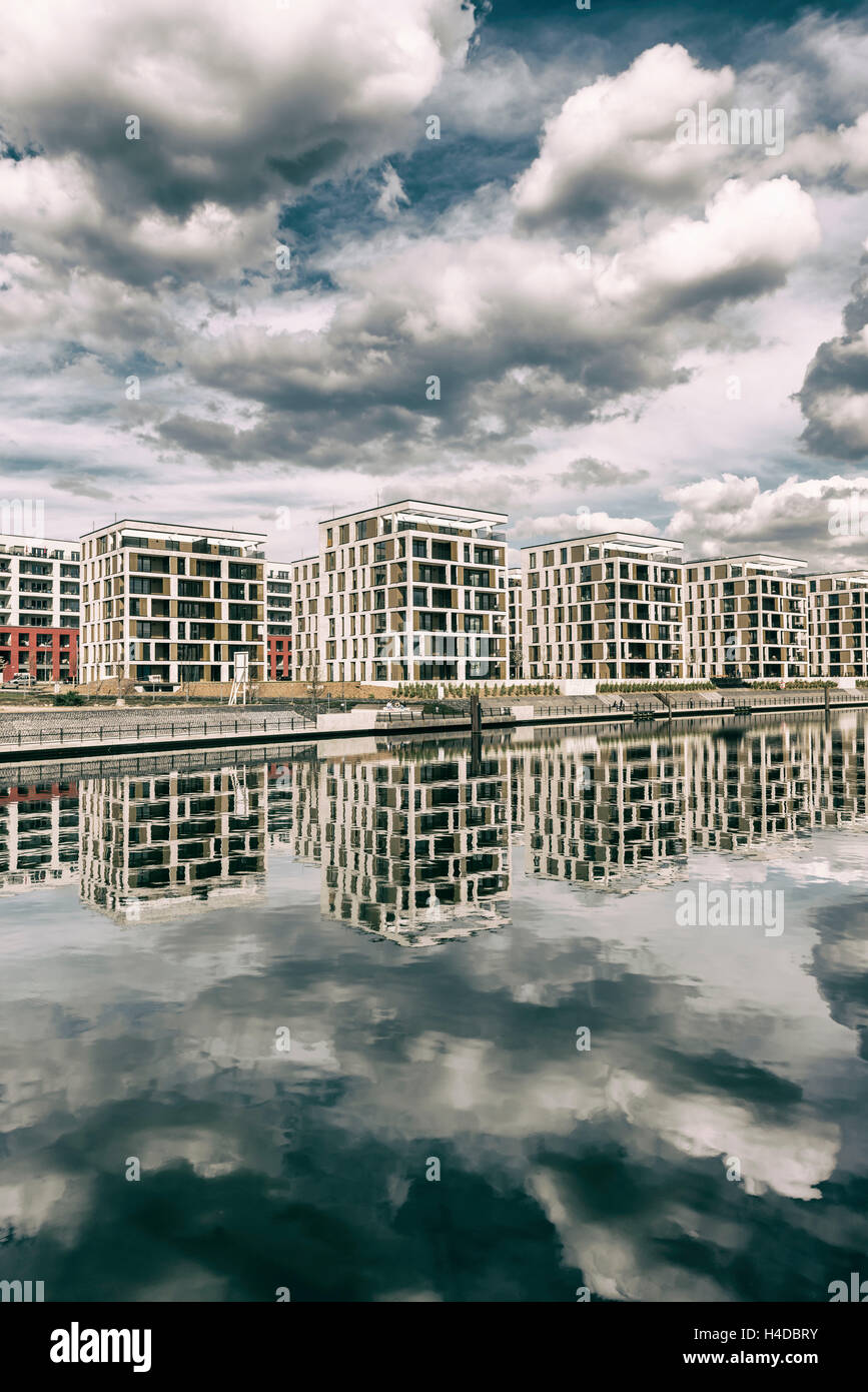 Offenbach, Hessia, Germany, Apartment houses in the new building area