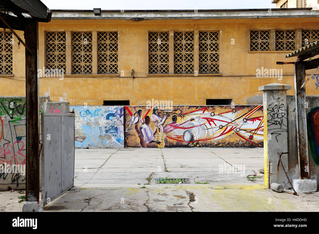 The “Fabrique Culturelle des Anciens Abattoirs de Casablanca”, a slaughterhouse turned cultural centre. Stock Photo