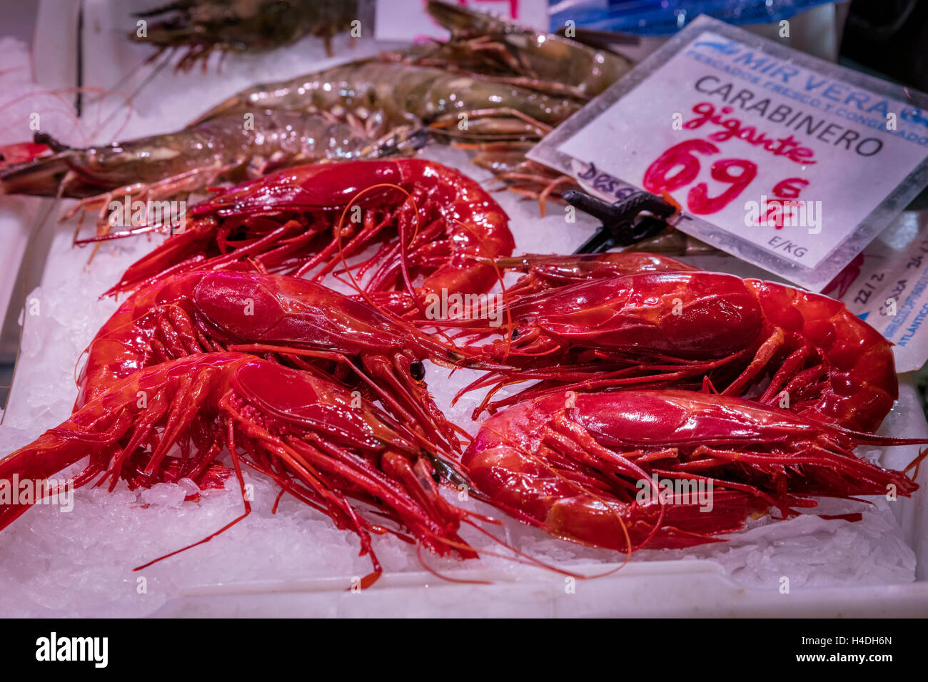 Prawn shrimp stock photo. Image of straw, fresh, market - 12210086