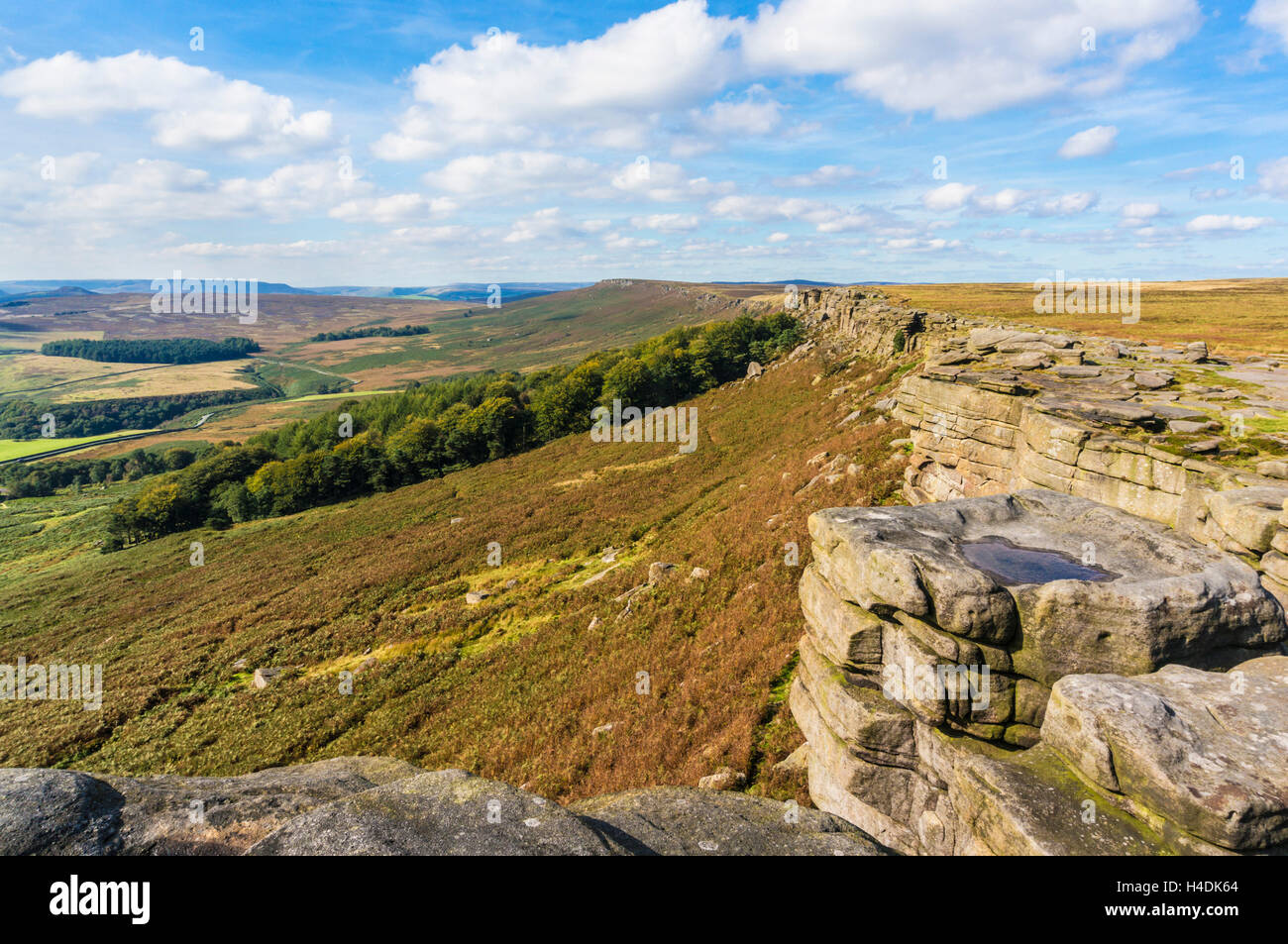 Stanage Edge Peak District Derbyshire England UK GB Europe Stock Photo