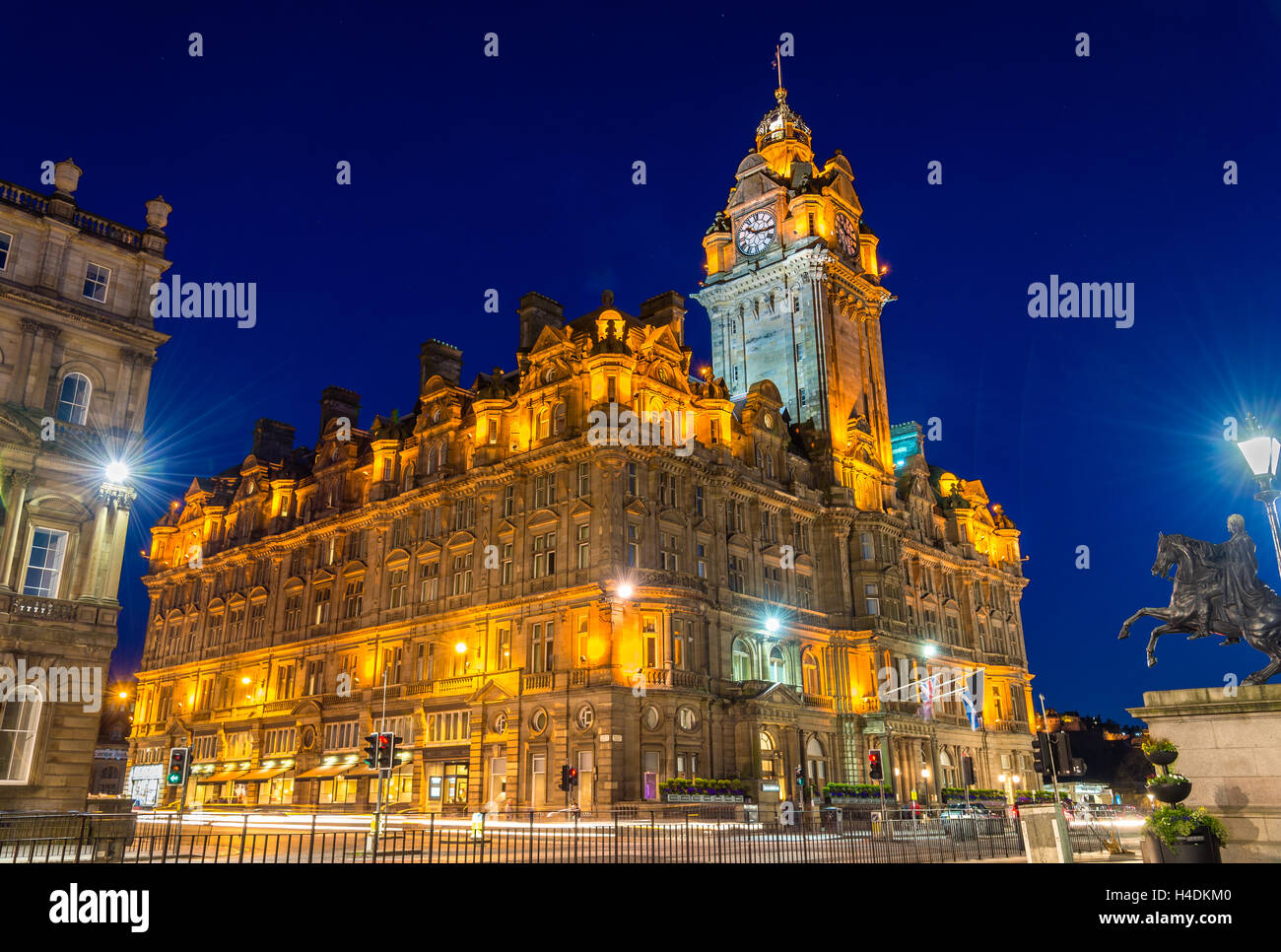 The Balmoral Hotel, a historic building in Edinburgh - Scotland Stock Photo