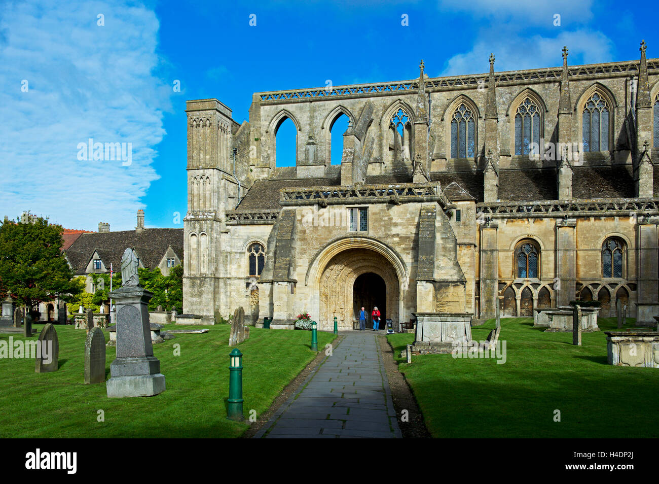 Malmesbury Abbey, Malmesbury, Wiltshire, England UK Stock Photo