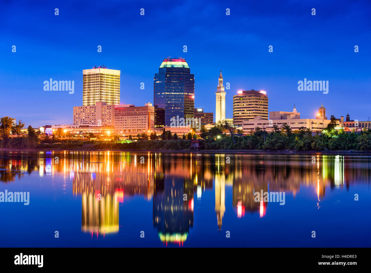 Springfield, Massachusetts, USA Skyline Stock Photo Alamy