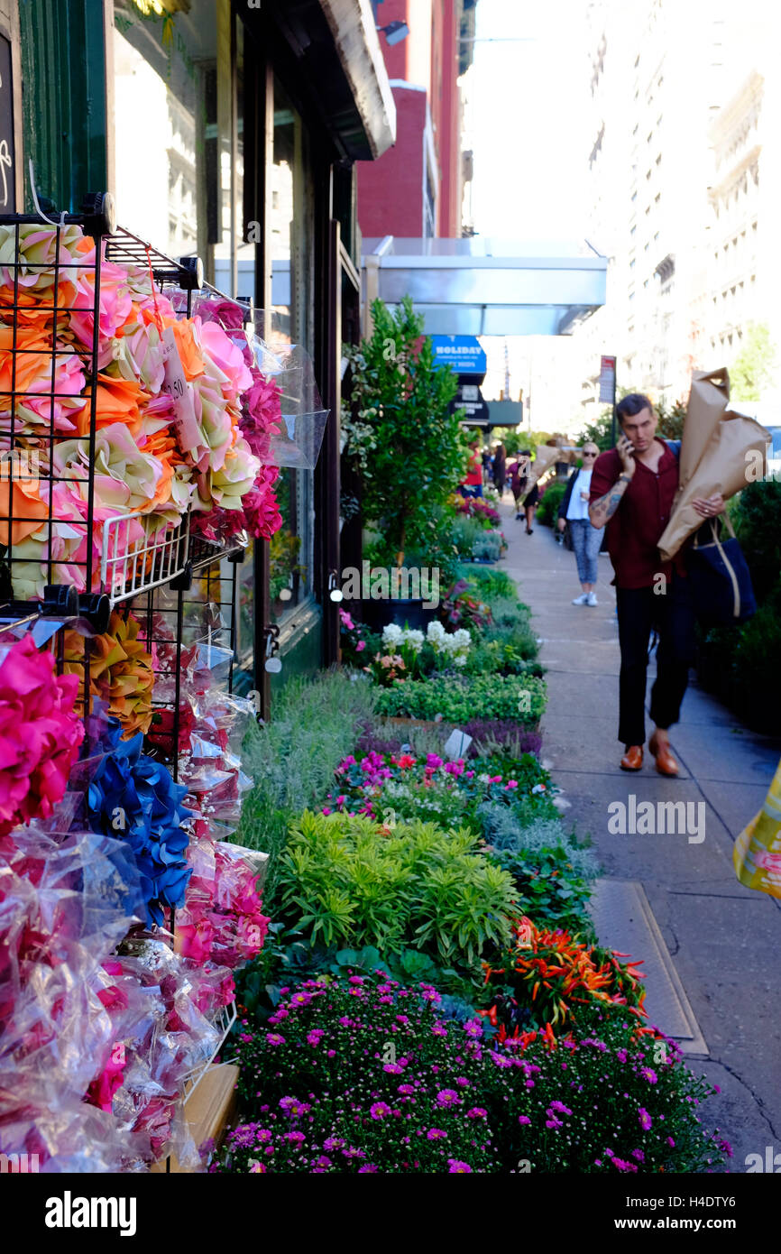 New york wholesale flower district hires stock photography and images