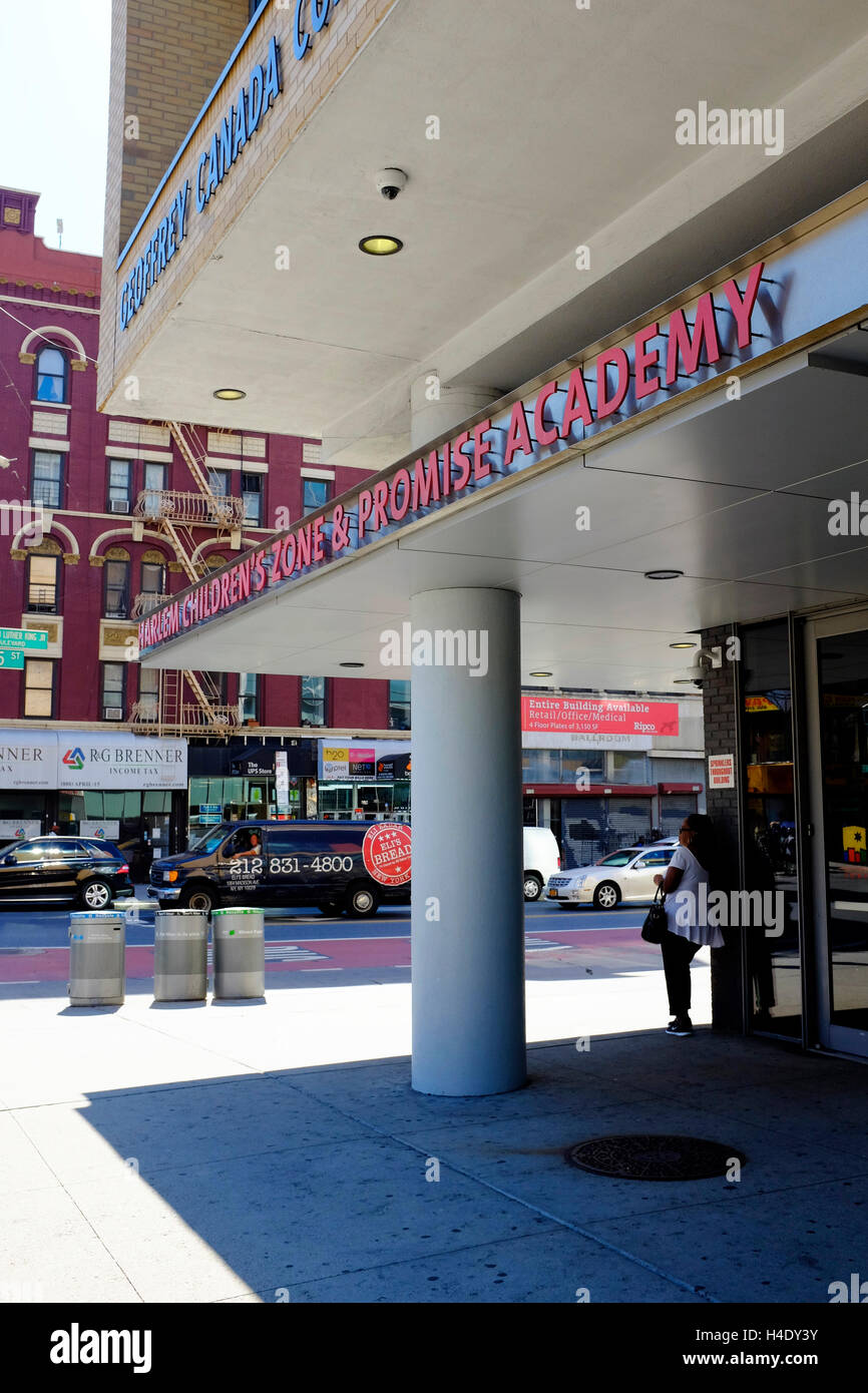 Exterior view of Harlem Children's Zone Promise Academy.Harlem.New York