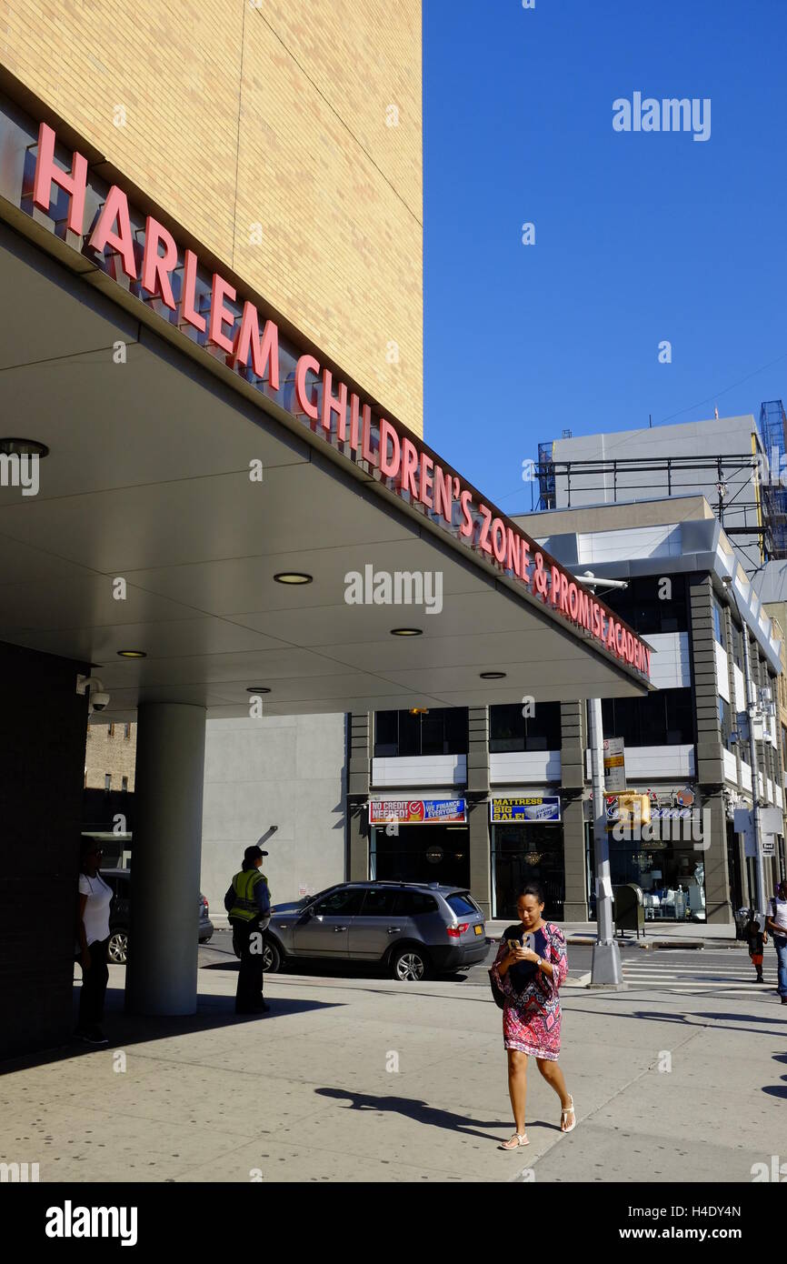 Exterior view of Harlem Children's Zone Promise Academy.Harlem.New York
