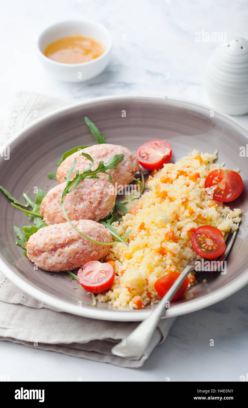 Crab and prawn, fish steamed meatballs Stock Photo Alamy