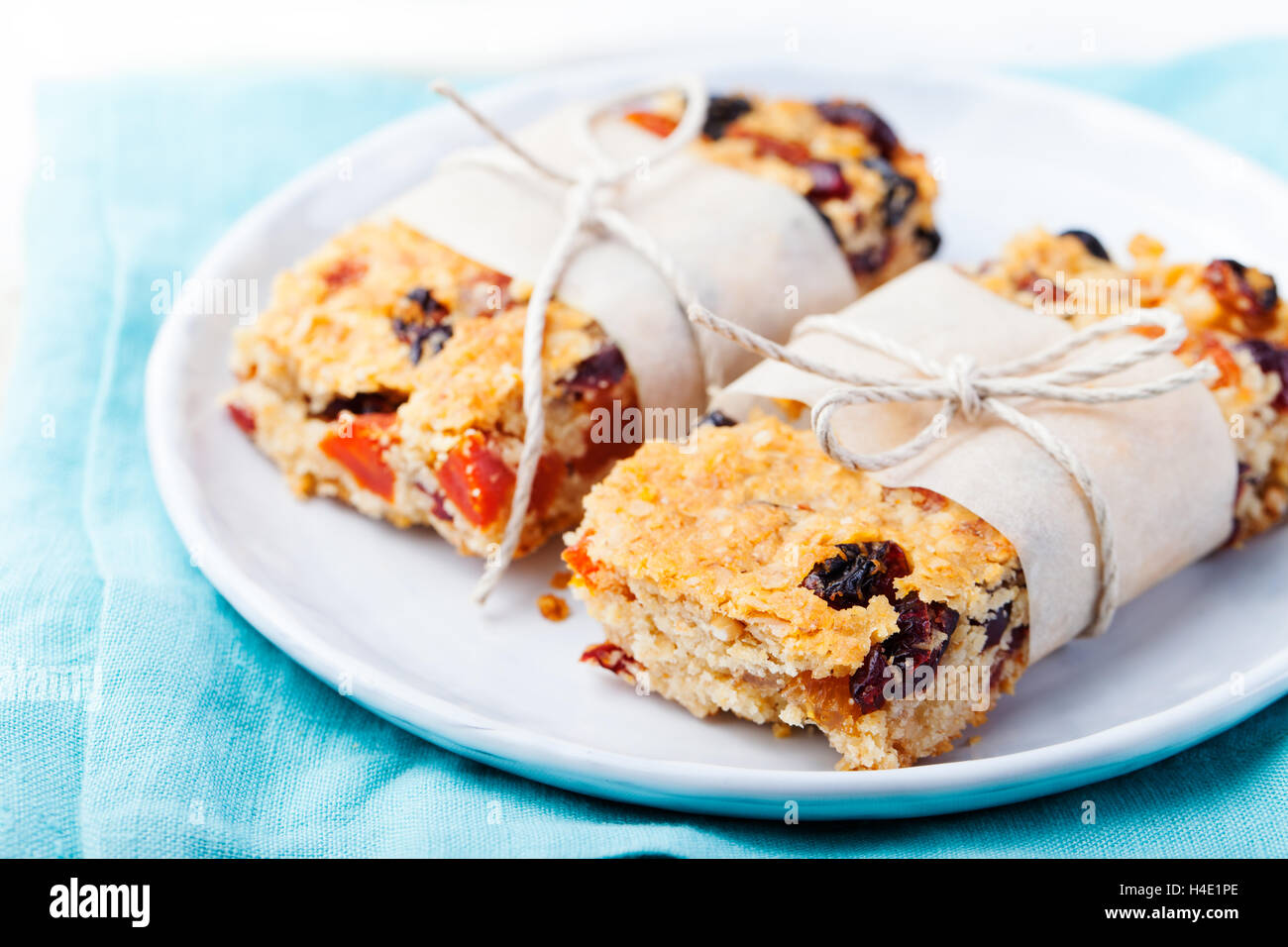 Granola, oatmeal, oat bars with dried cranberry Stock Photo Alamy