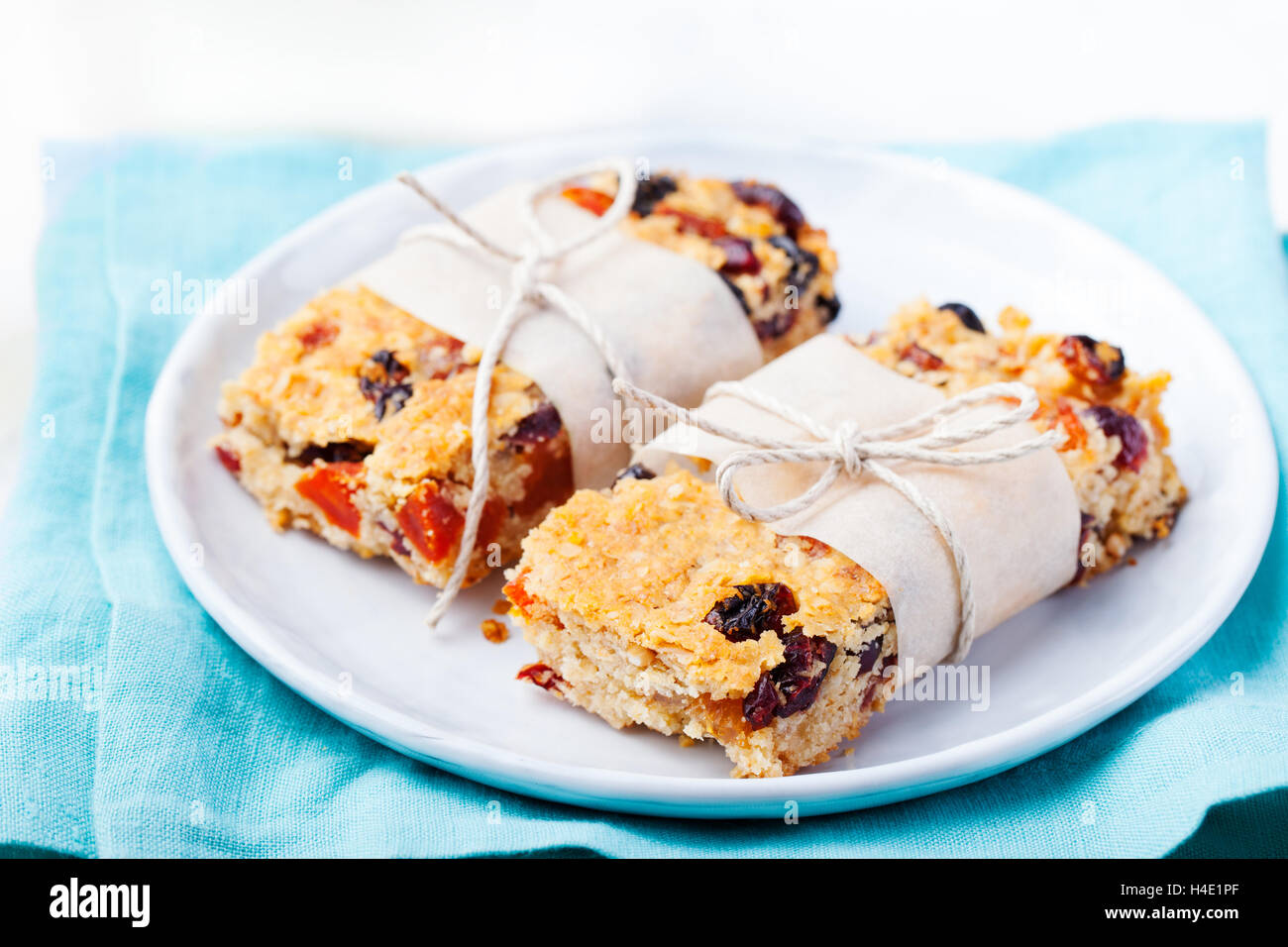 Granola, oatmeal, oat bars with dried cranberry Stock Photo Alamy