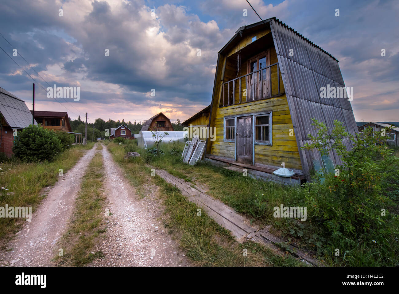 Countryhouse in the Urals (Sverdlosk oblast, Russia) Stock Photo