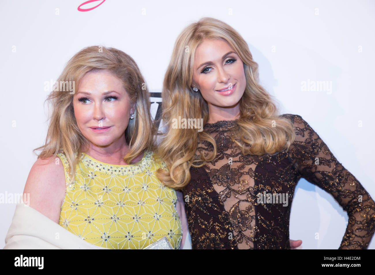 Kathy Hilton and Paris Hilton attend Power Up, We Are The Future Gala at Beverly Wilshire Hotel on May 12, 2016 in Beverly Hills, California, USA Stock Photo