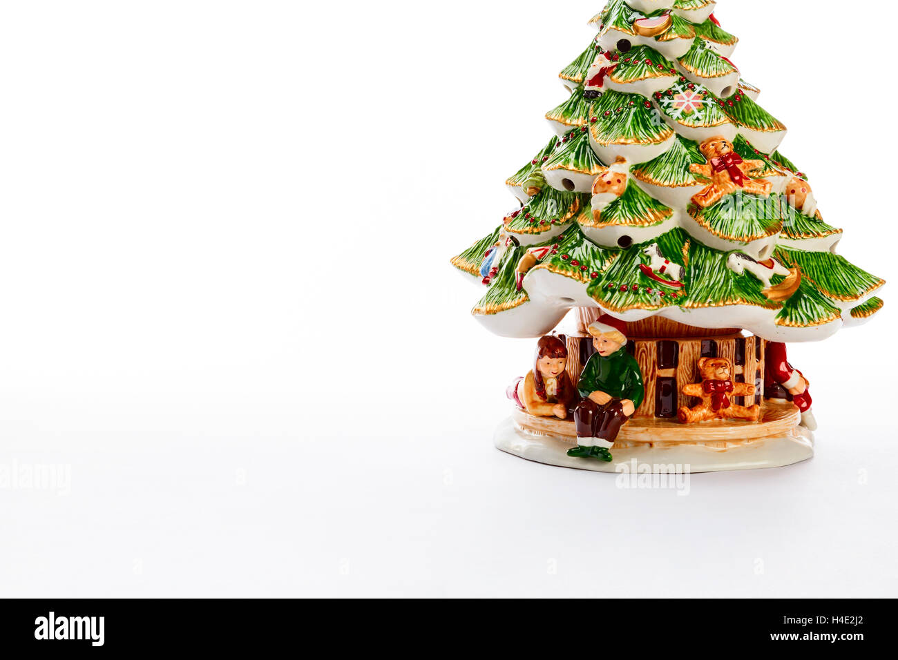beautiful christmas tree on white background Stock Photo - Alamy