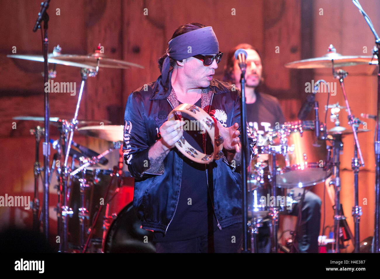 Ian Astbury of The Cult performs at the Mountin Winery on June 5, 2016 at the Mountain Winery in Sartoga, California. Stock Photo