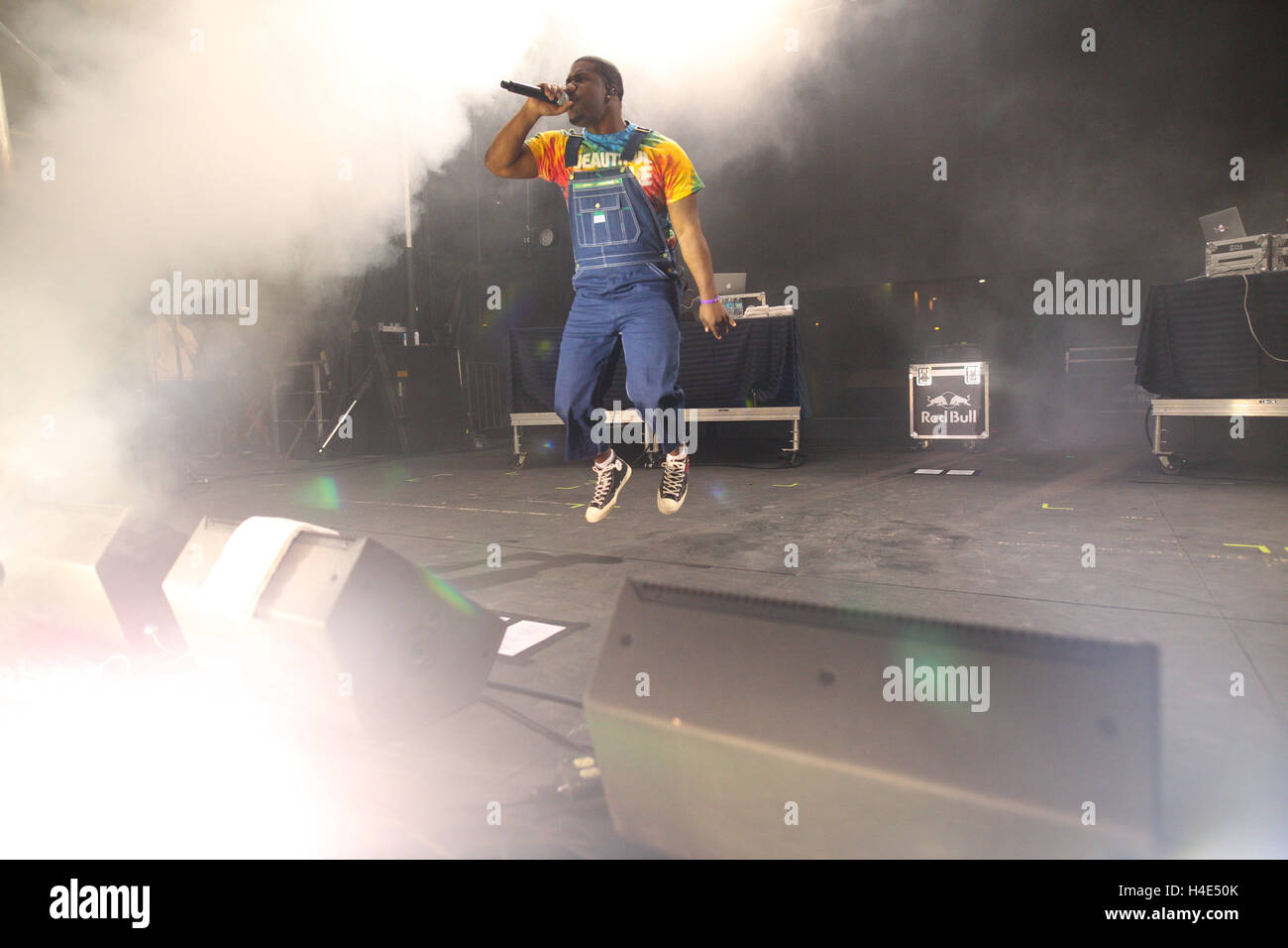 Rapper Darold Ferguson, Jr. aka A$AP Ferg performs at Neon Desert Music ...