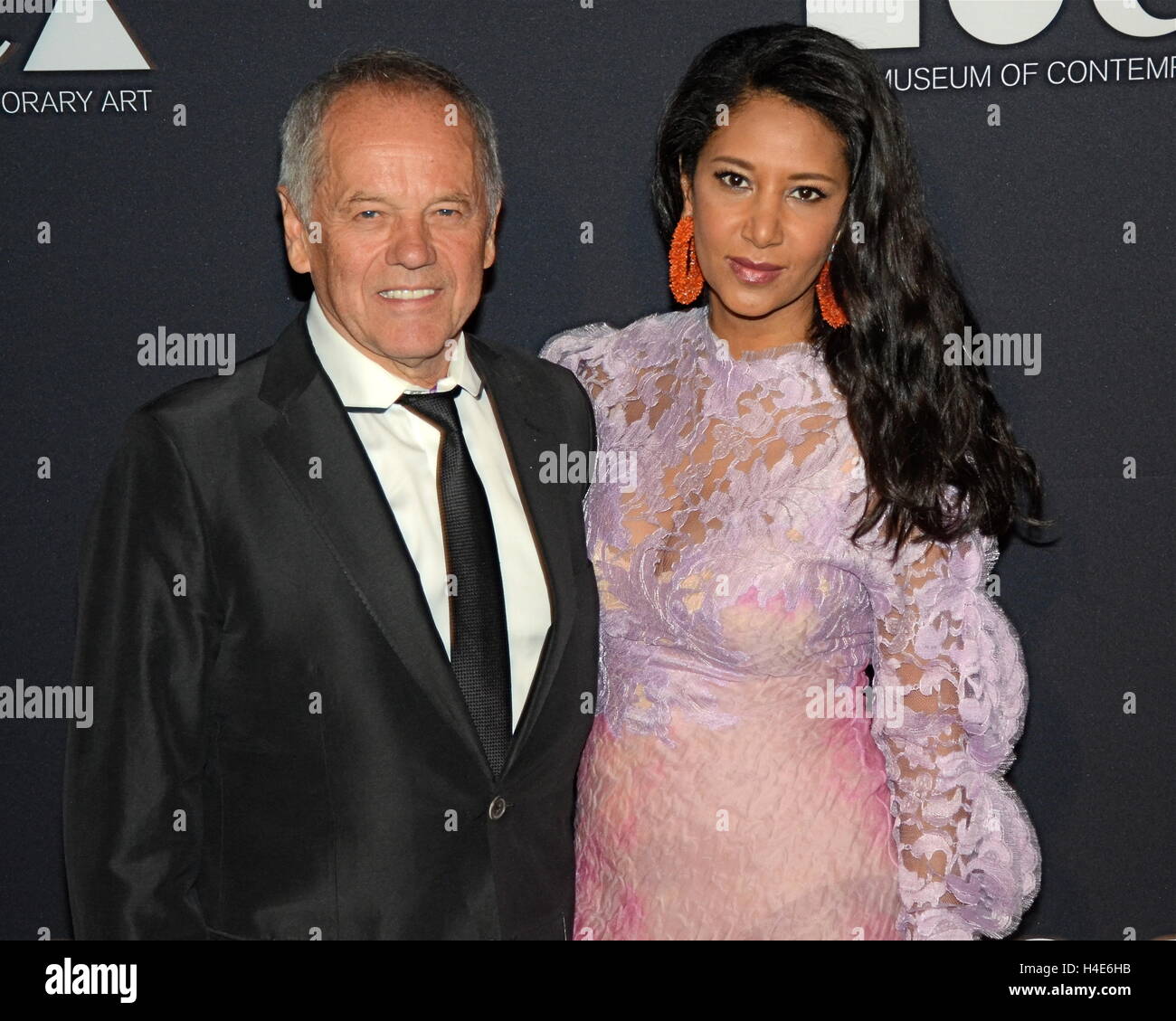 Wolfgang Puck and Gelila Assefa arrives at the MOCA 2016 Gala at The