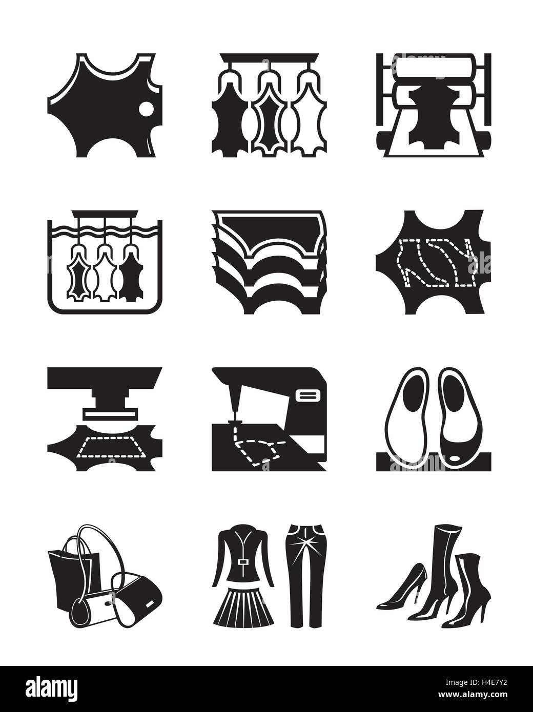 Calf leather Stock Vector Images - Alamy