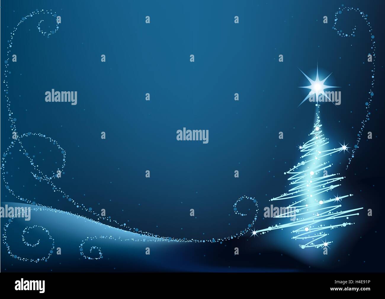 Blue Abstract Christmas Tree Stock Vector Image & Art - Alamy
