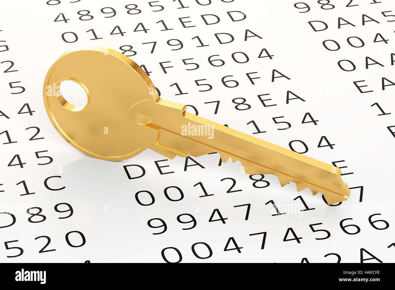Encryption concept, 3D rendering Stock Photo