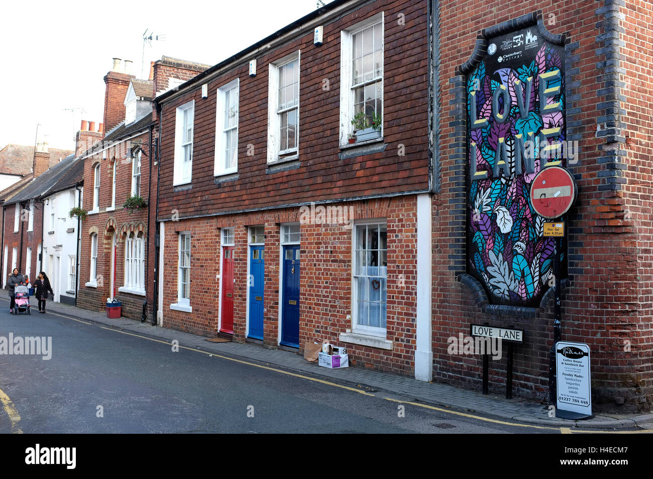 love lane in the city of canterbury east kent uk october 2016 Stock Photo Alamy