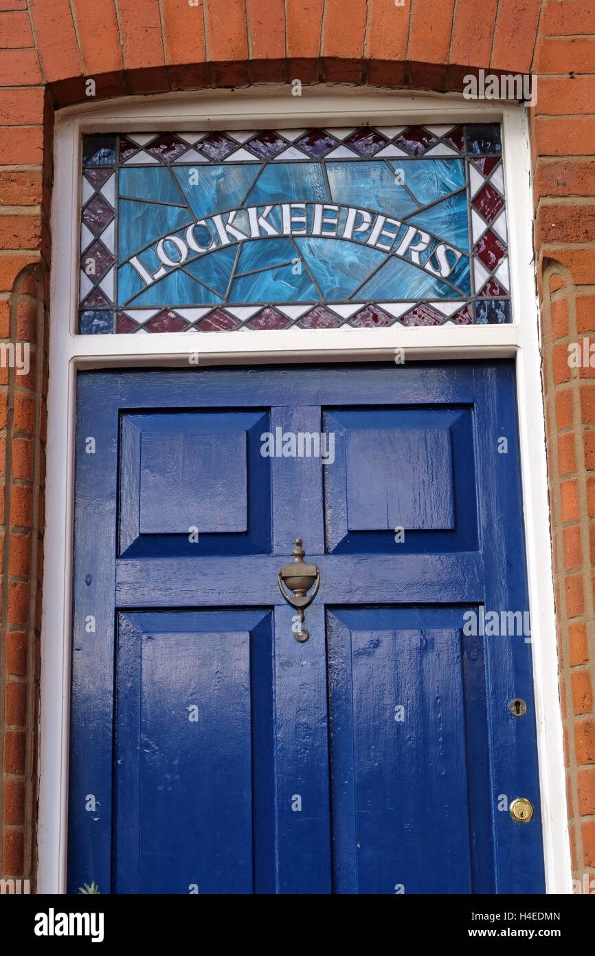 Lockkeepers lodge,Rochdale Canal,Castlefield,Manchester,England,UK Stock Photo