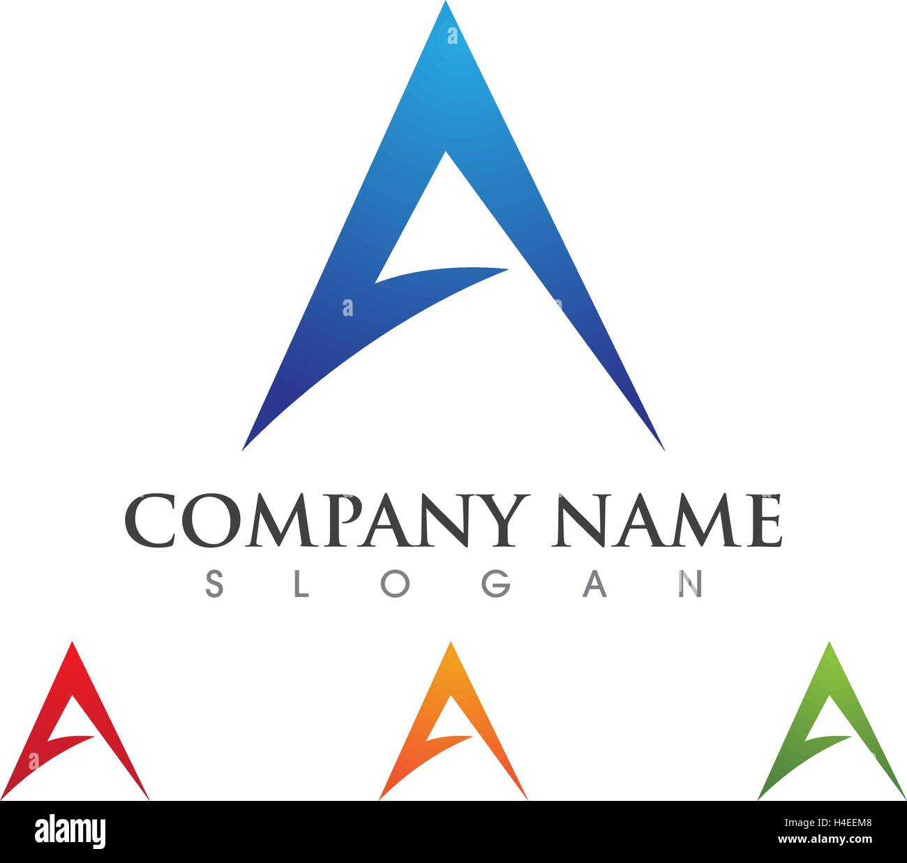 A Letter Logo Business Template Vector icon Stock Vector Image & Art ...