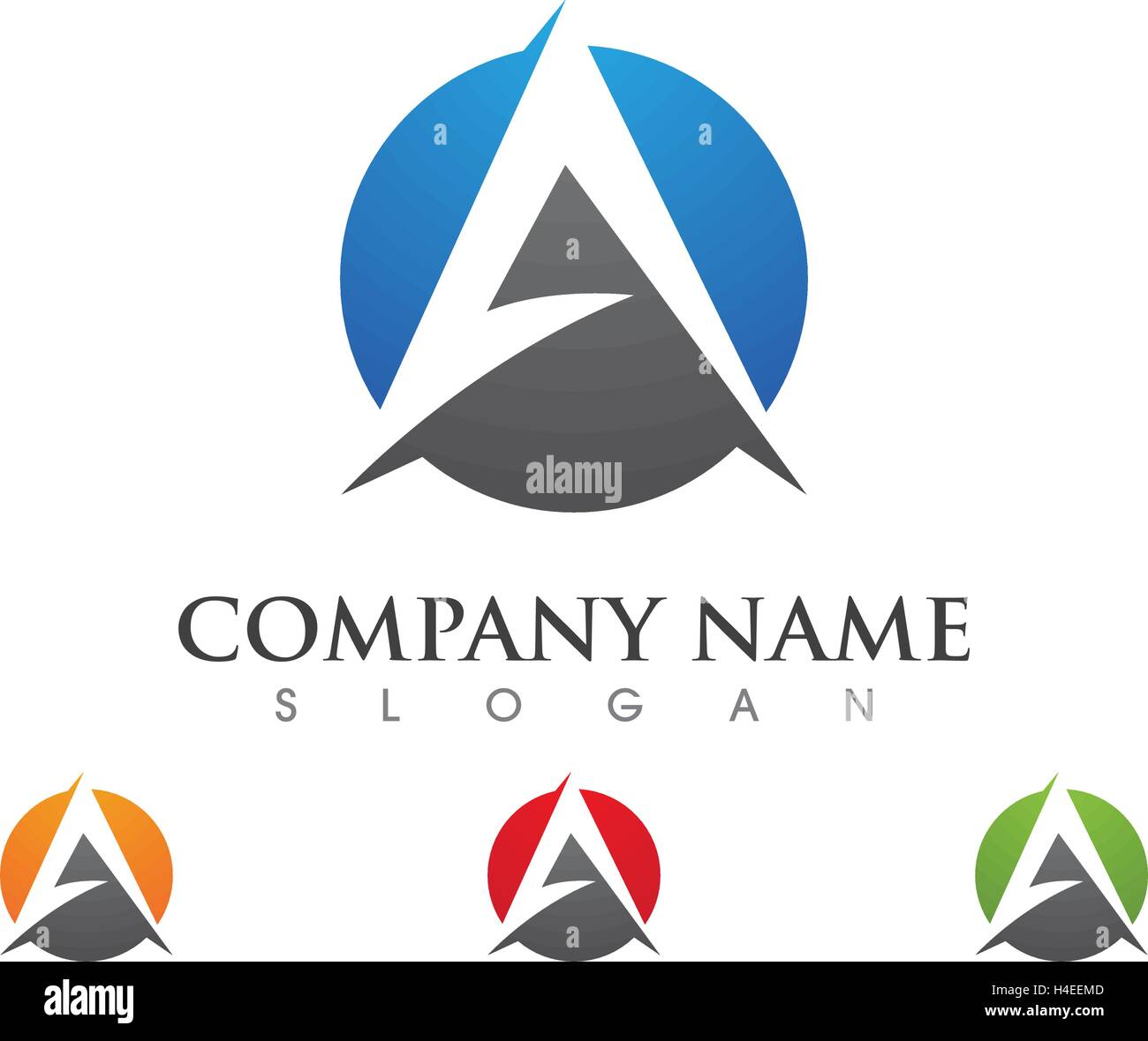 A Letter Logo Business Template Vector icon Stock Vector Image & Art ...