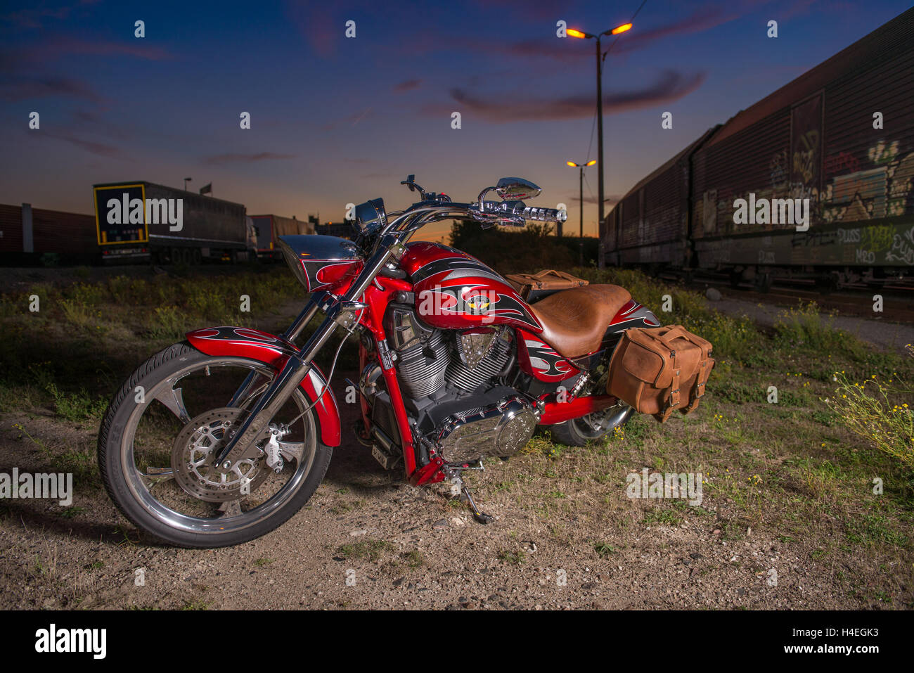 Victory Jackpot, American motorcycle Stock Photo