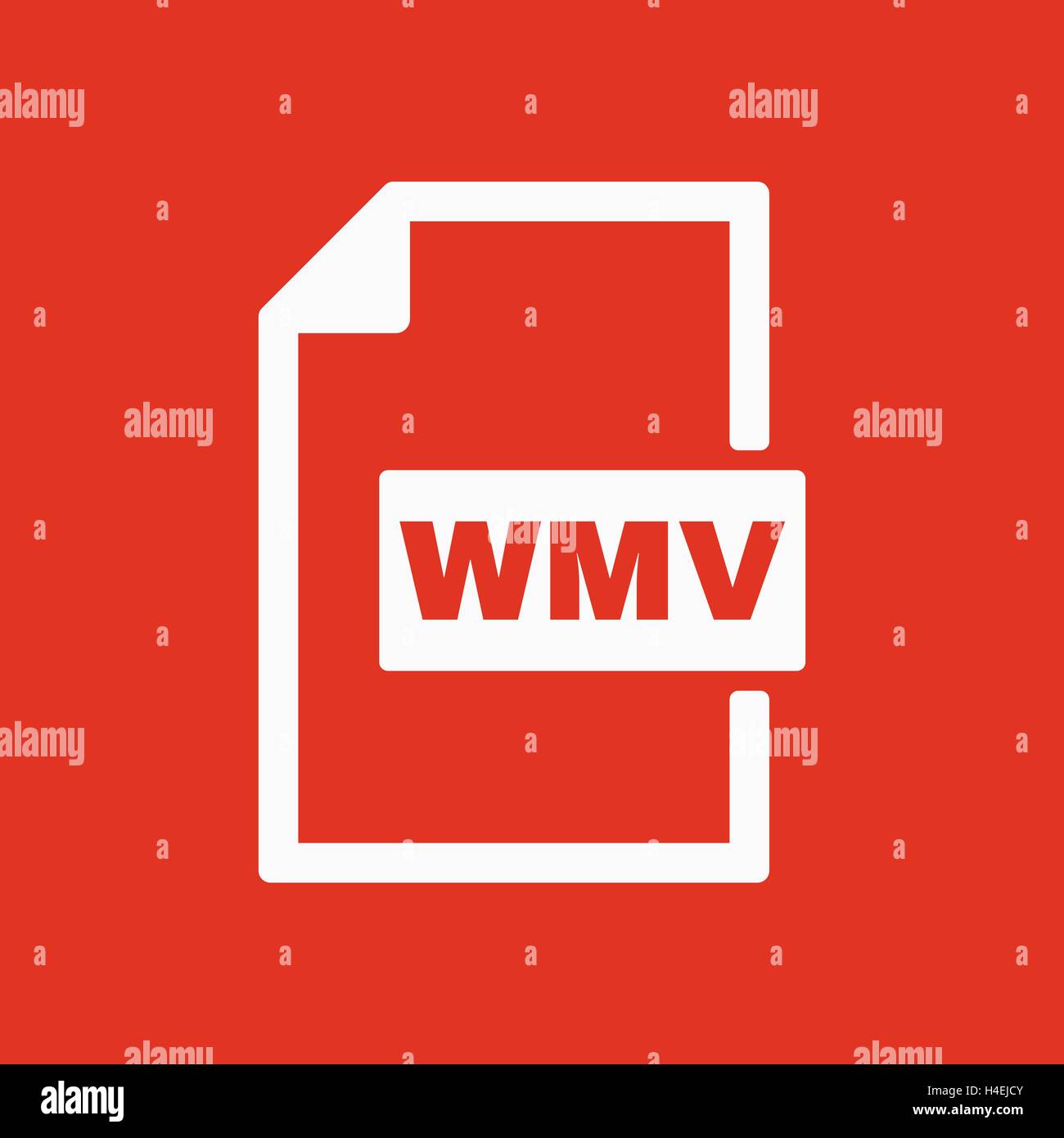 The WMV icon. Video file format symbol. Flat Stock Vector Image & Art