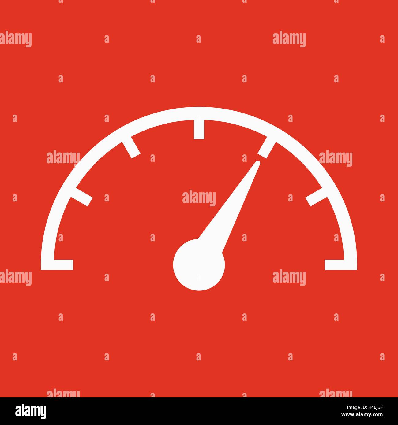 The tachometer, speedometer and indicator icon. Performance measurement