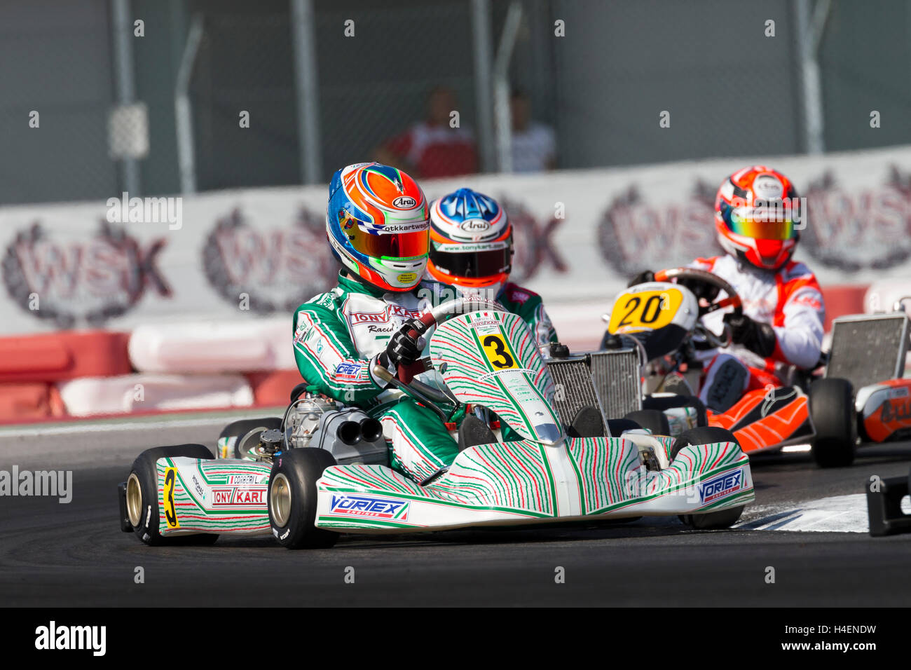 Adria, Rovigo (Italy) - October 1, 2016: Tony Kart Racing Team, driven ...