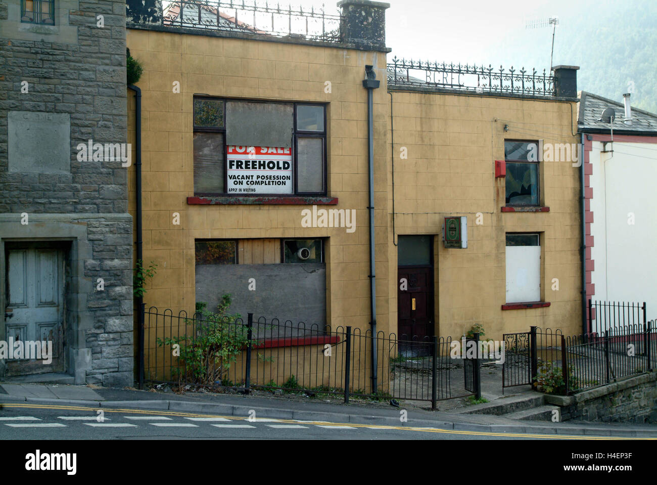 Abertillery in Ebbw Fach Valley in Blaenau Gwent,South Wales,UK a deprived area with terraced