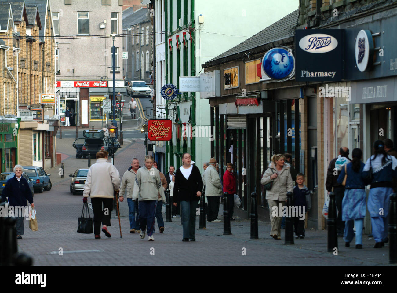 Abertillery in Ebbw Fach Valley in Blaenau Gwent,South Wales,UK a deprived area with terraced