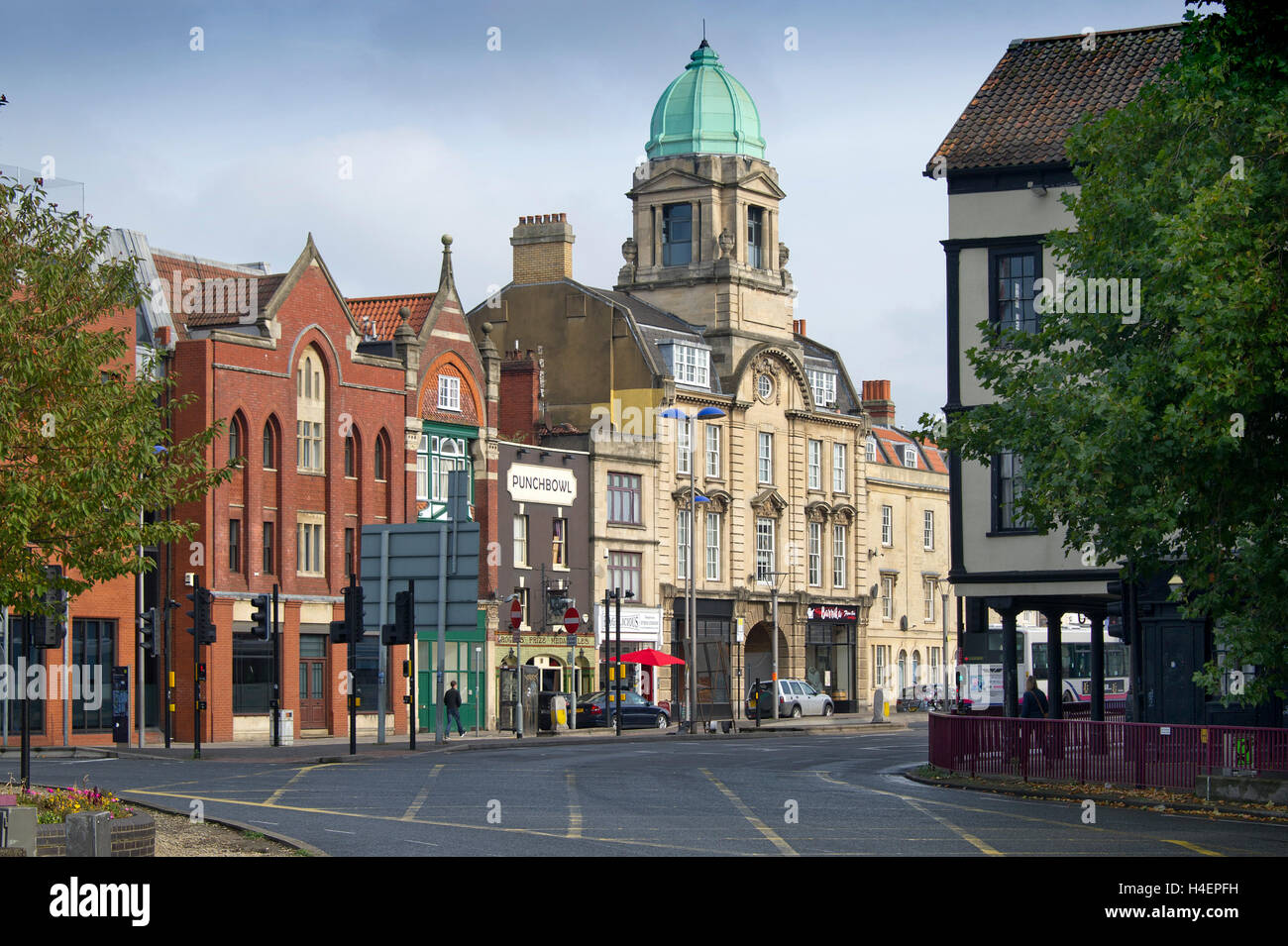The Old Market Quarter of Bristol,UK. 'Old Market' city cities street streets Stock Photo