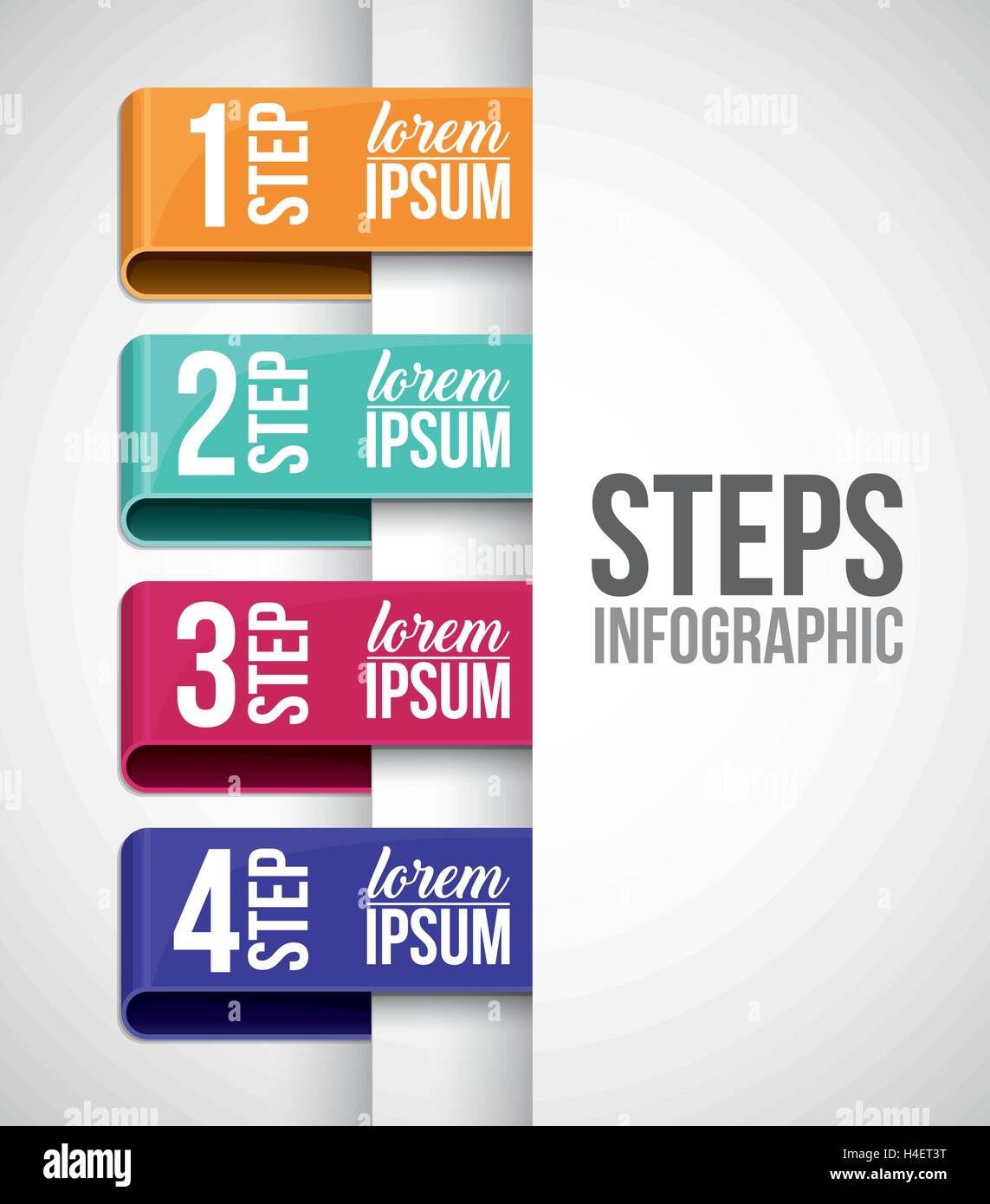 Steps options and infographic design Stock Vector Image & Art - Alamy